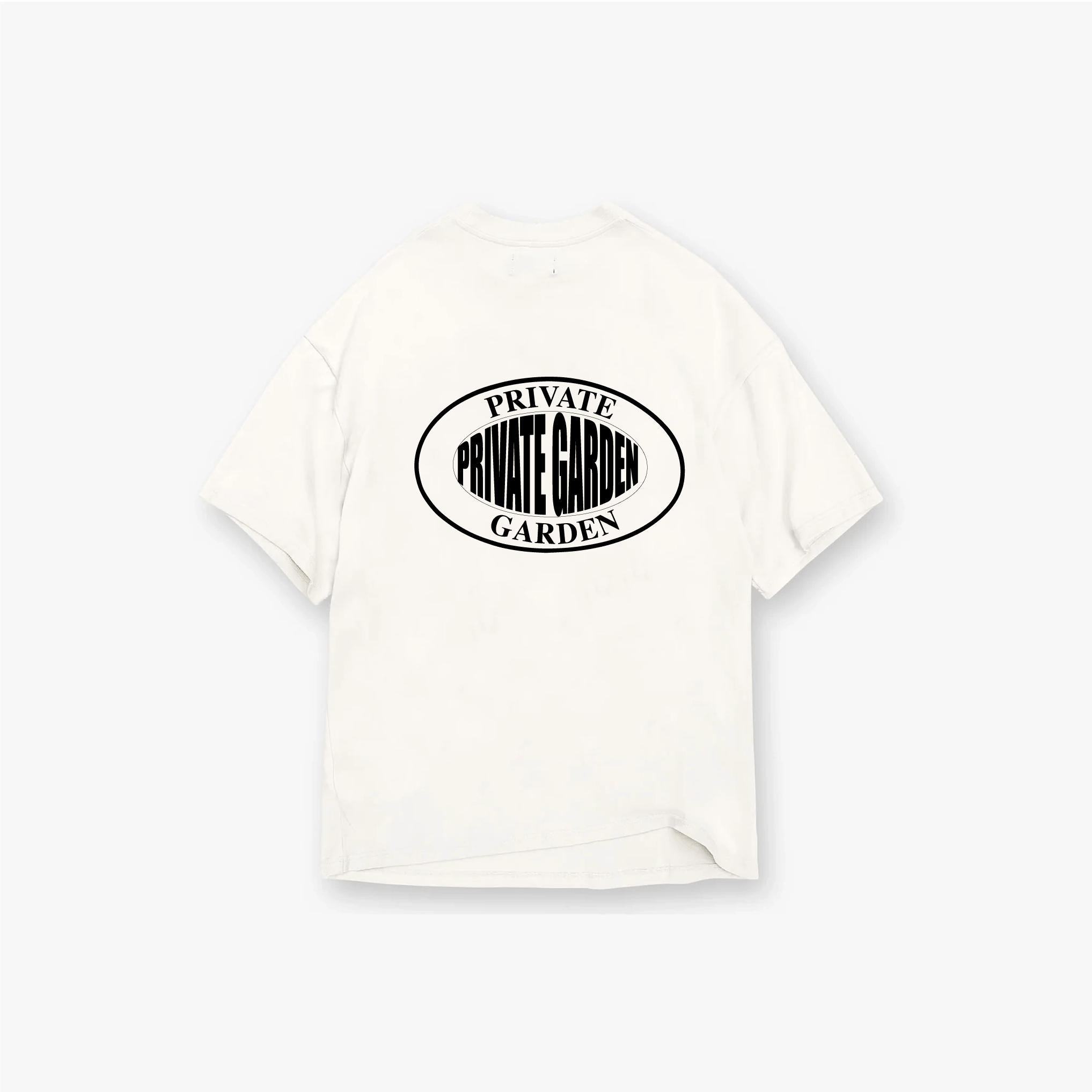 Private Garden Cream "Oval" Logo T-Shirt