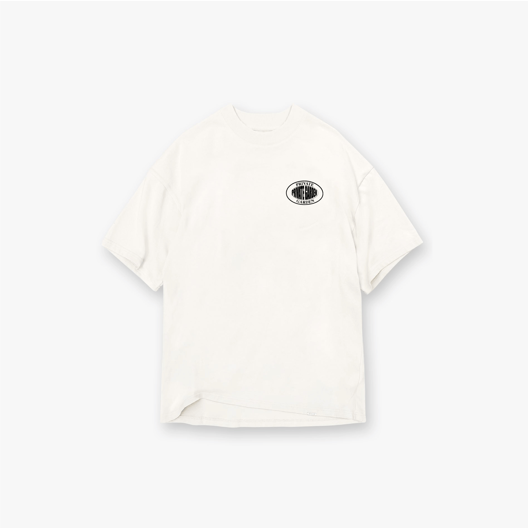 Private Garden Cream "Oval" Logo T-Shirt