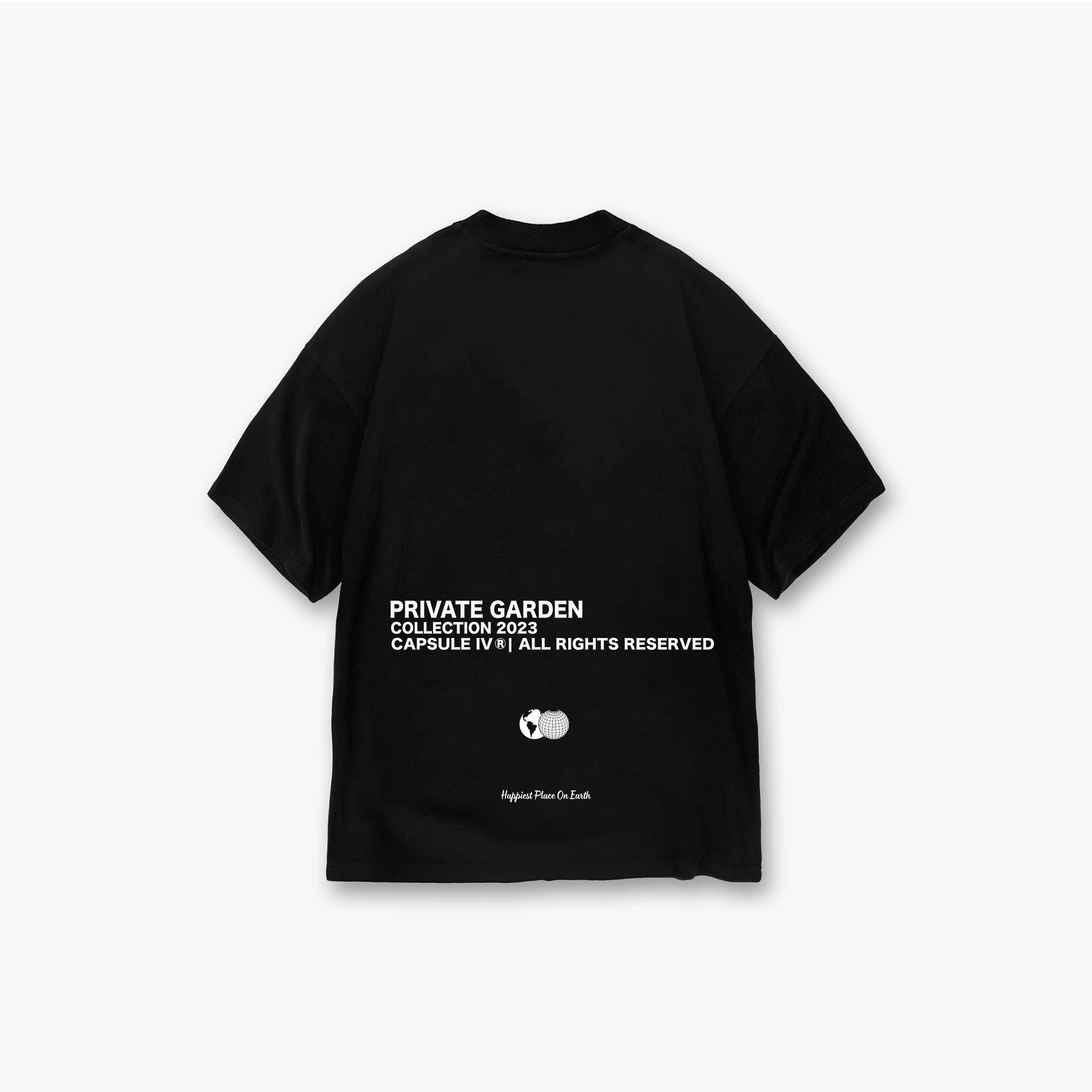 Private Garden Black "International" T-Shirt