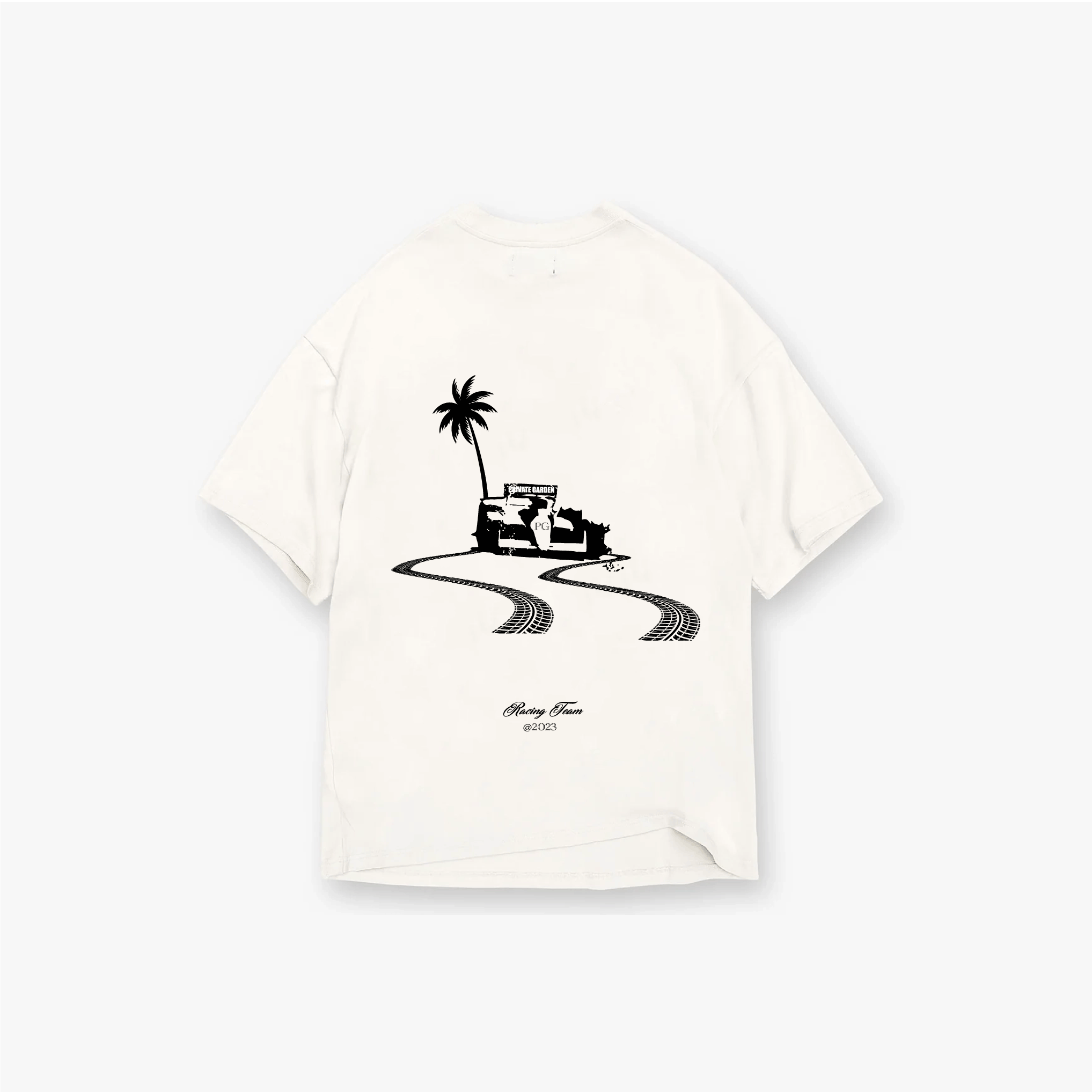 Private Garden "Racing Team" Cream T-Shirt