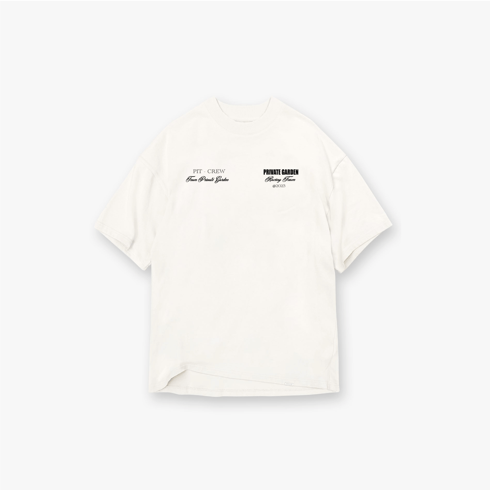 Private Garden White "Pit-Crew" T-Shirt