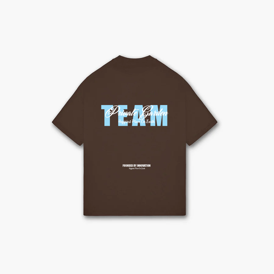 Private Garden "Team" Chocolate T-Shirt