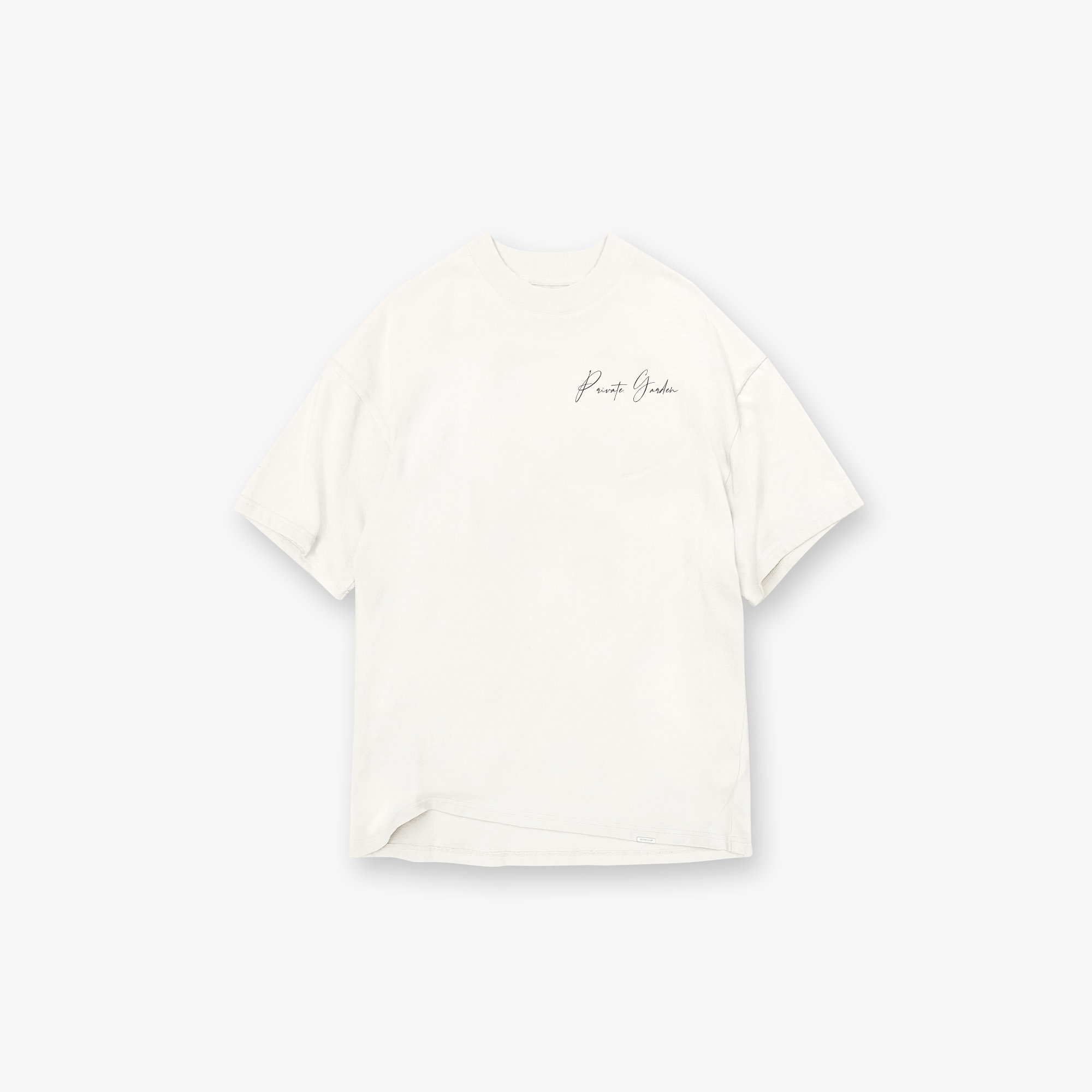 Private Garden Cream "Cursive" T-Shirt