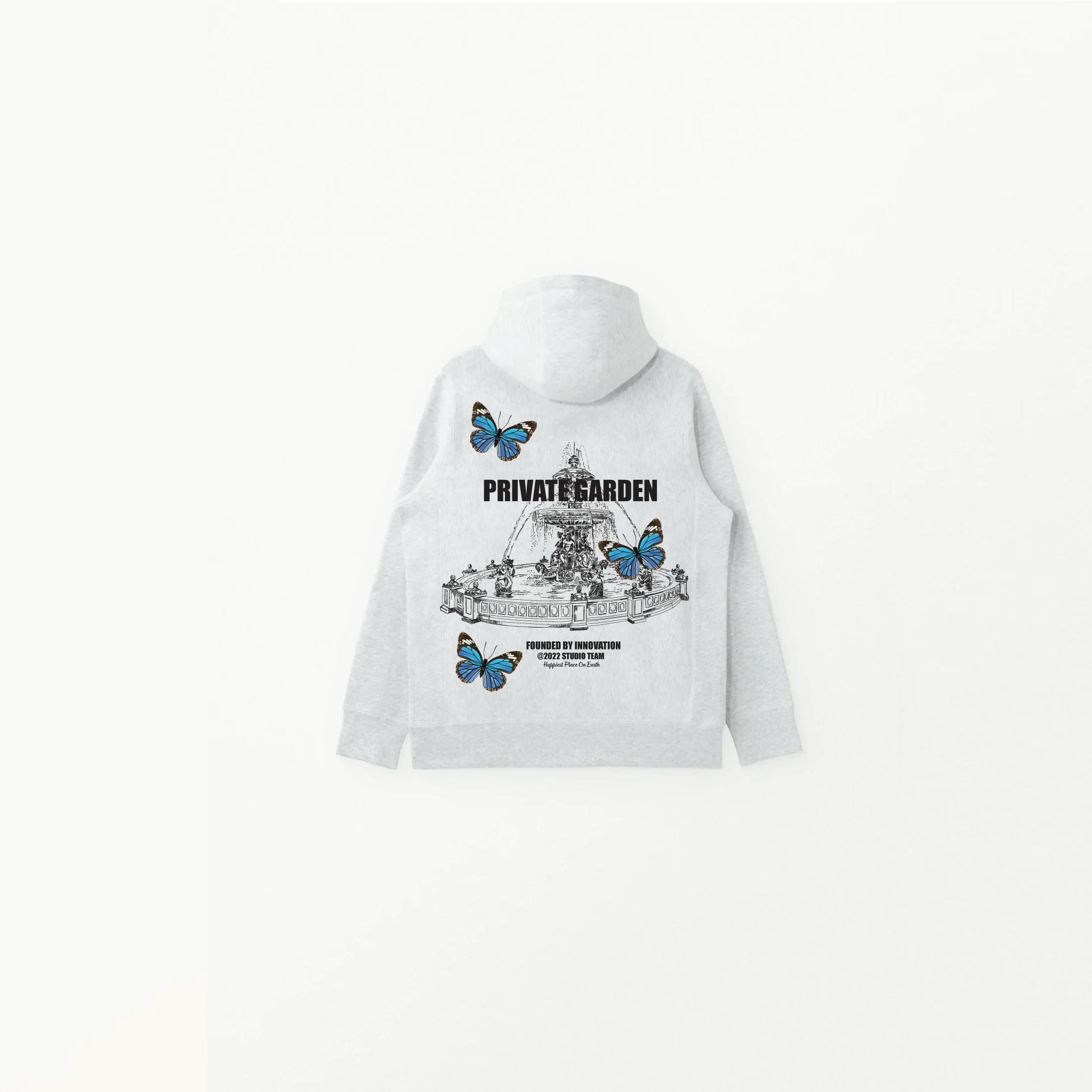 Private Garden Heather Grey Hoodie