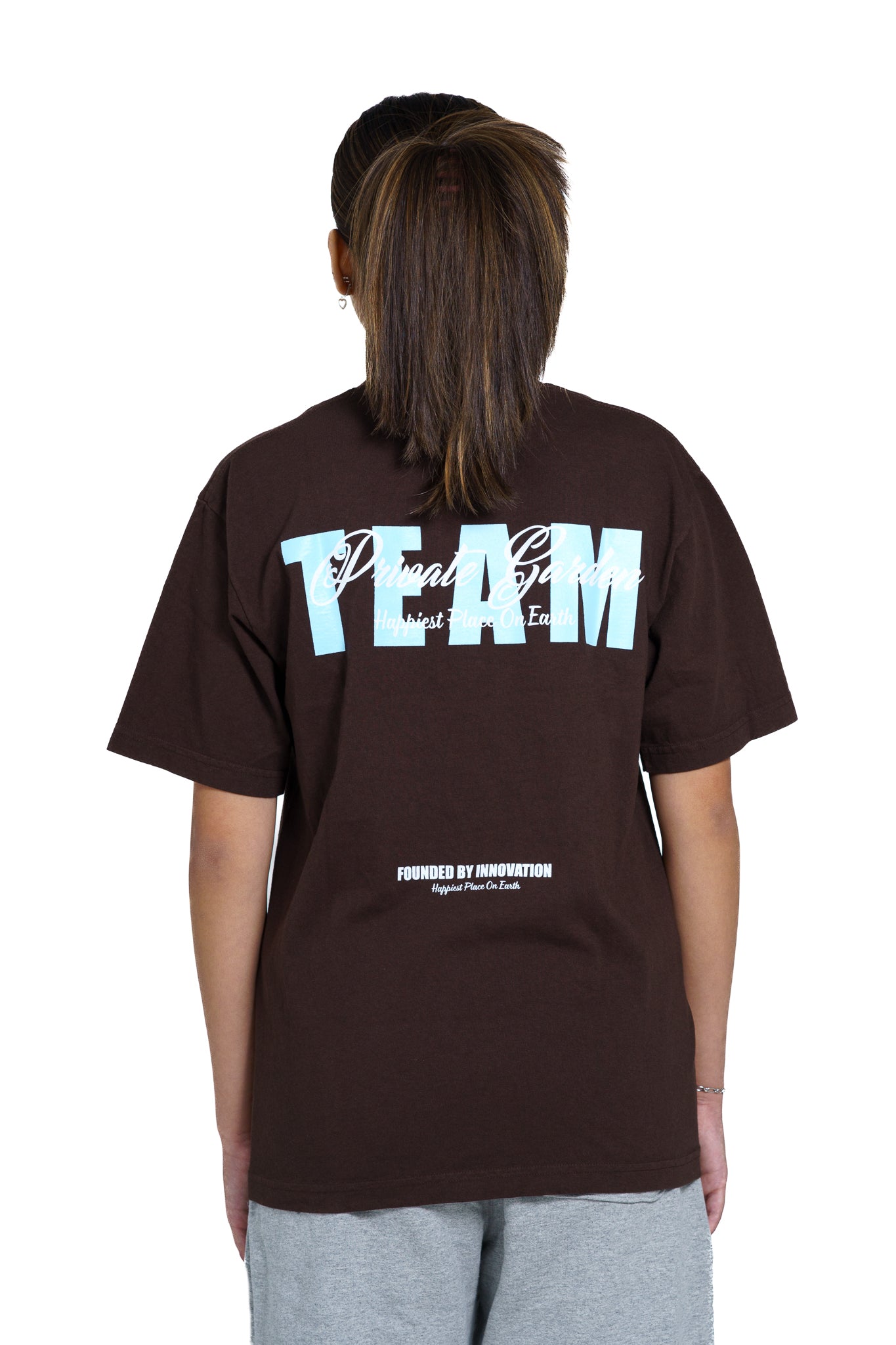 Private Garden "Team" Chocolate T-Shirt