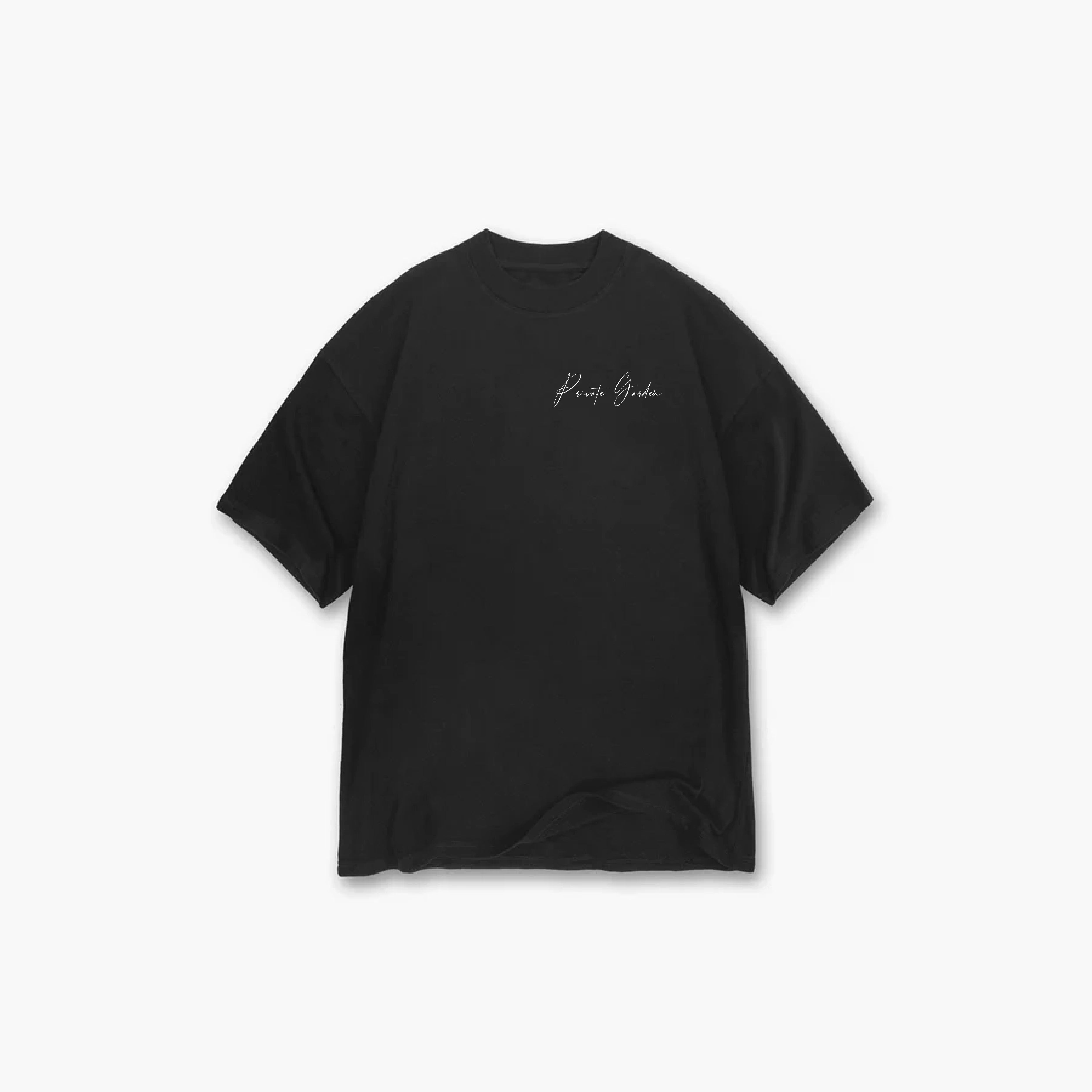 Private Garden Charcoal "Cursive" T-Shirt