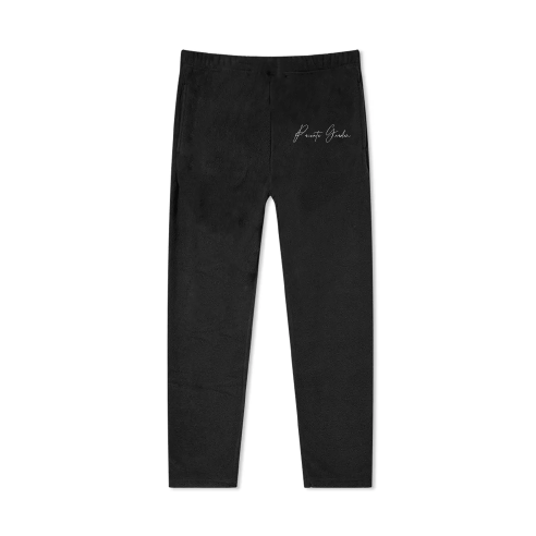 Private Garden Black Polar Fleece Sweatpants