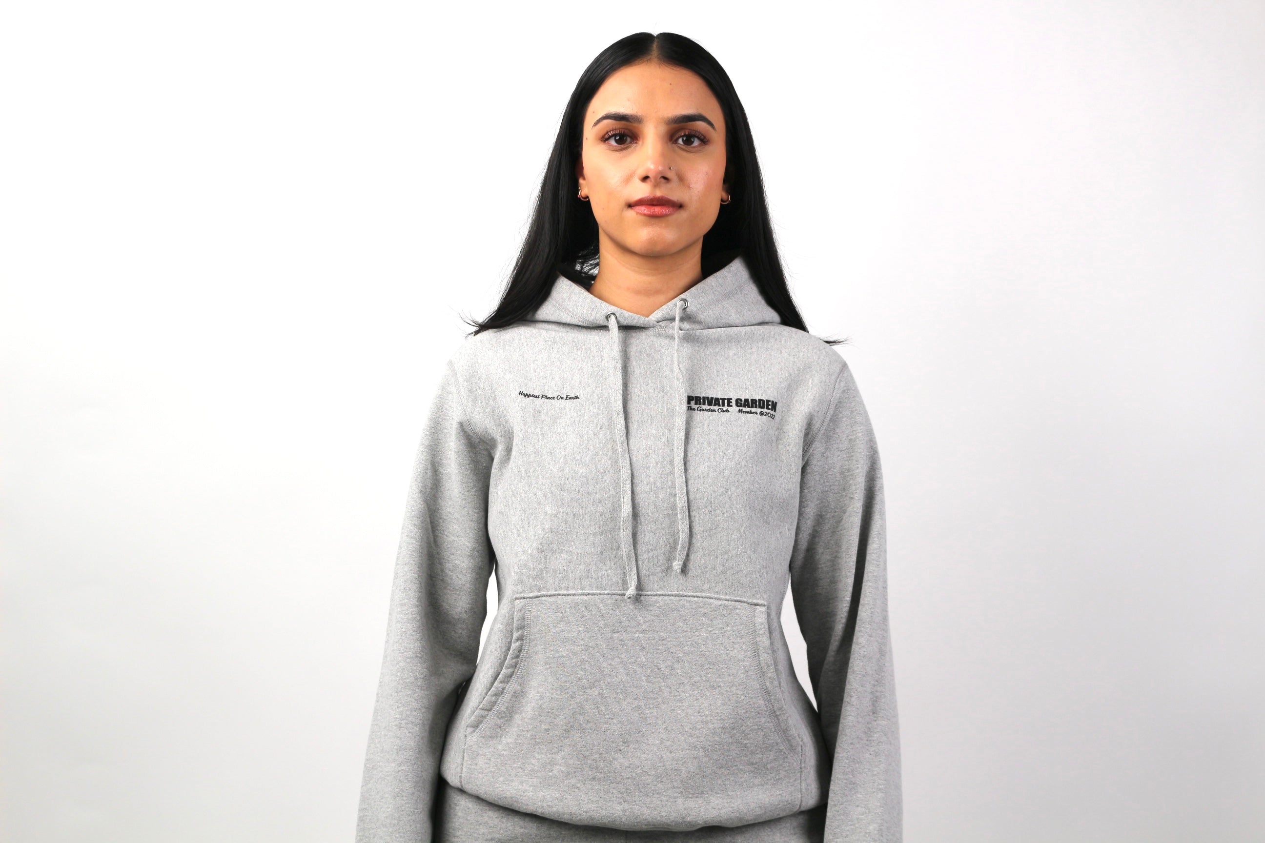 Private Garden Heather Grey Hoodie