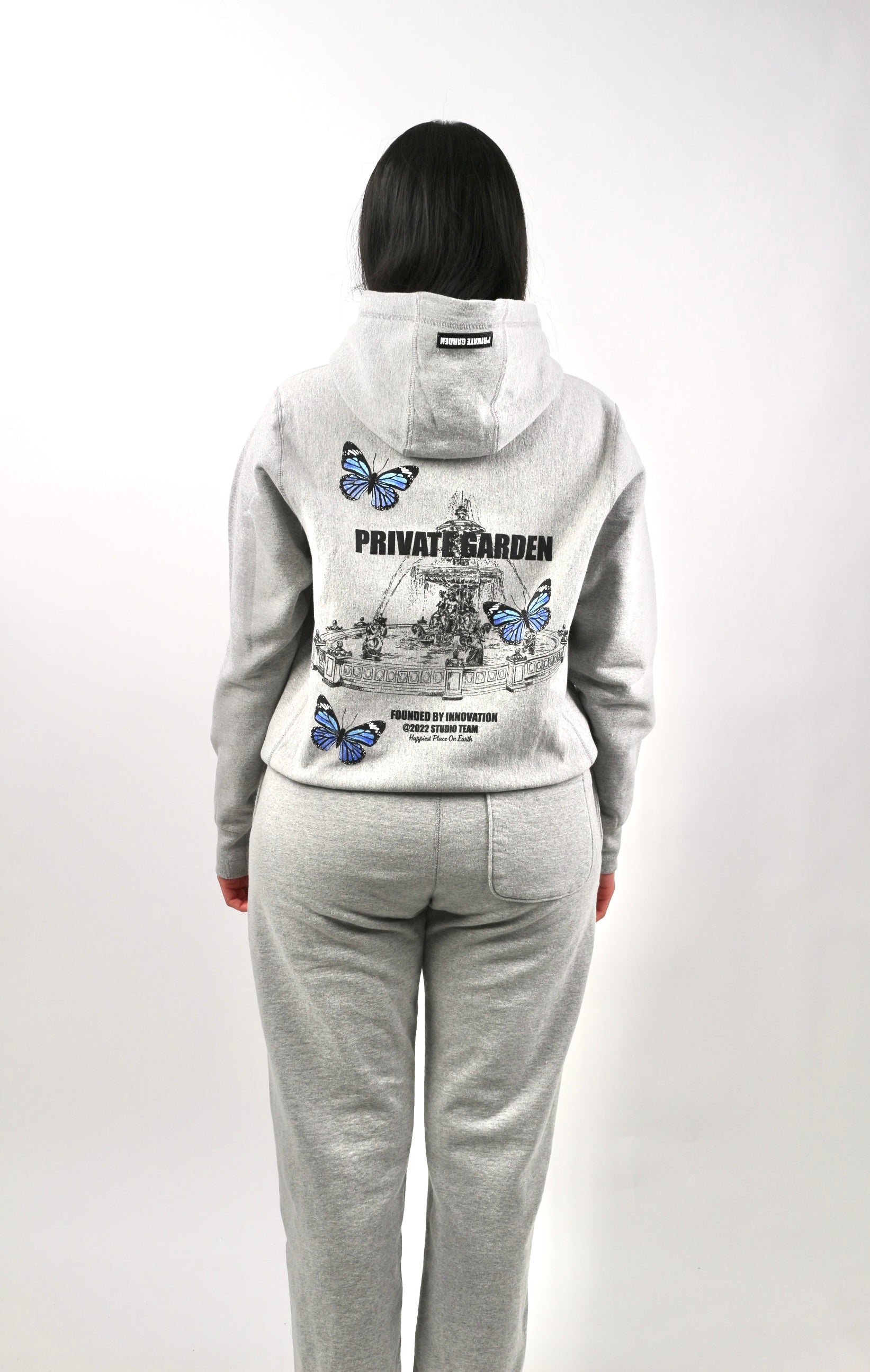 Private Garden Heather Grey Hoodie